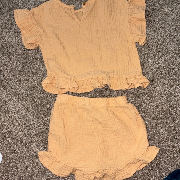 Grayson Threads Ruffled Cream Two-Piece Set - Picture 2 of 2